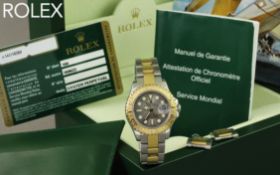 Rolex Yacht-Master Ref. 169623 Automatik 750/- Gelbgold/Edelstahl. mit Box und mit Papiere. LC100. K