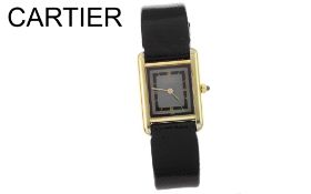 Cartier Quarz 925/- Silber vergoldet. ohne Box und ohne Papiere