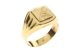 Ring 3.72g 585/- Gelbgold. Ringgroesse ca. 70