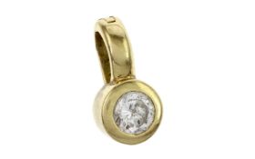 Anhaenger 2.21g 750/- Gelbgold mit Diamant ca. 0.25 ct.