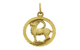 Anhaenger Steinbock 1.42g 333/- Gelbgold