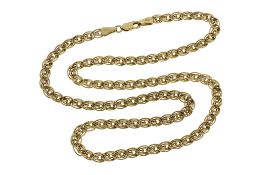 Kette 7.74g 585/- Gelbgold. Laenge ca. 46 cm