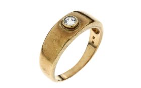 Ring 3.65g 333/- Gelbgold mit Zirkonia. Ringgroesse ca. 58