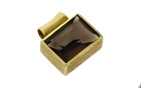 Anhaenger 3.98g 585/- Gelbgold mit Rauchquarz