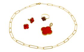 Konvolut Goldschmuck 11.7g 750/- Gold mit Farbsteinen