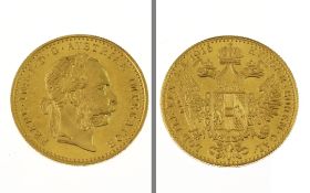 Goldmuenze 1 Dukate 3.49g 986/- Gelbgold 1915