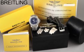 Breitling Colt Ref. A17380 Automatik Edelstahl. mit Box und mit Papieren. Kaufdatum: 2008. Ersatzban