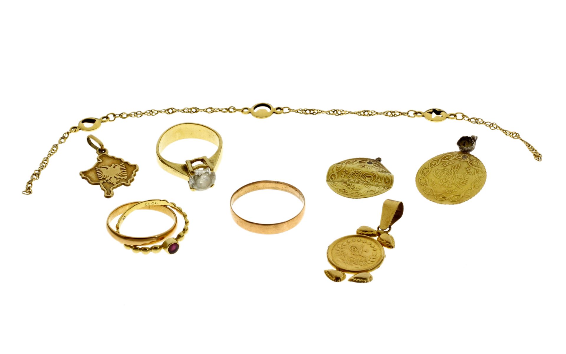 Konvolut Goldschmuck 18.36g 585/- und 750/- Gold