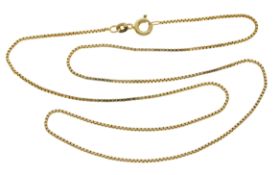 Kette 2.89g 585/- Gelbgold. Laenge ca. 44 cm