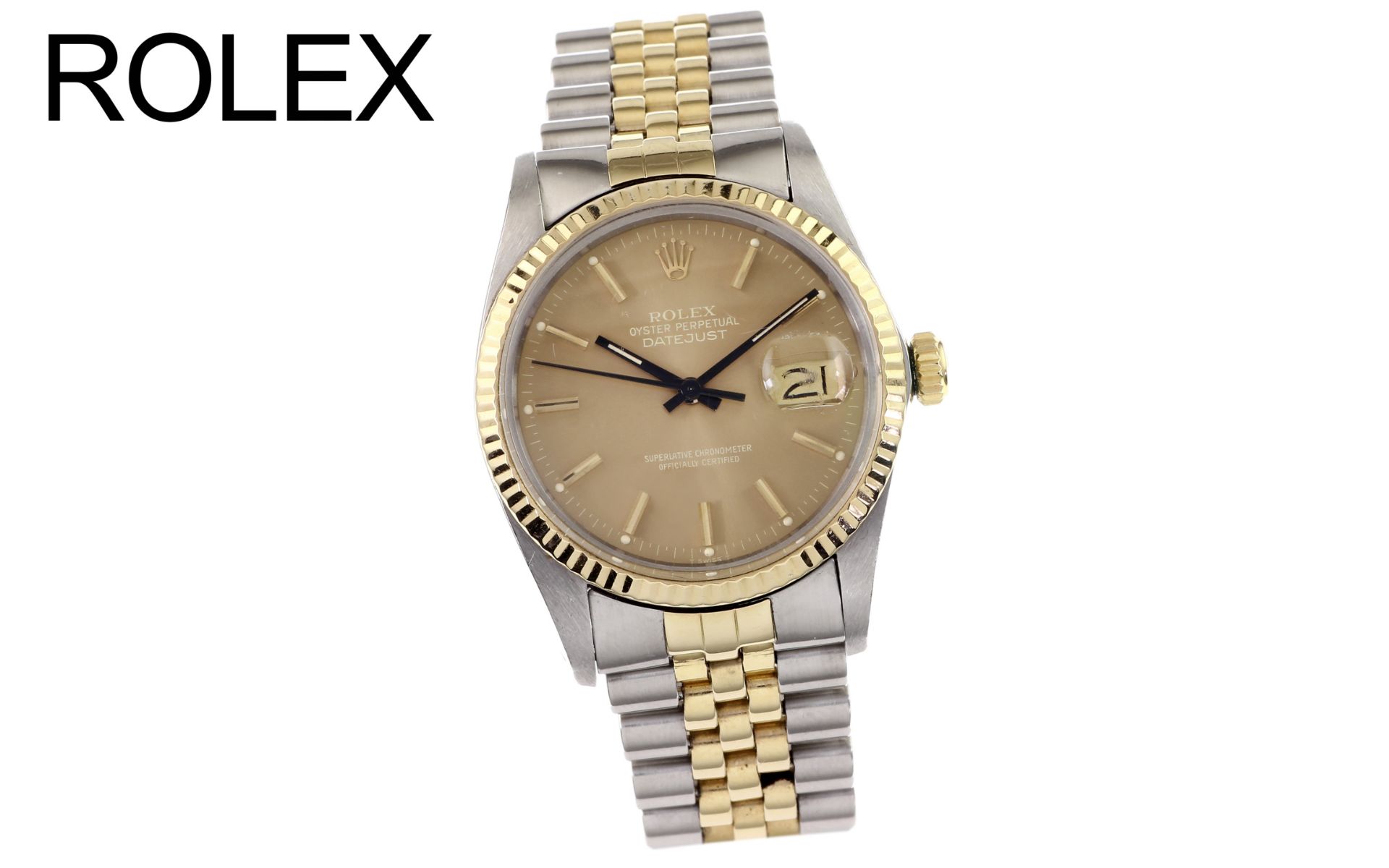 Rolex Datejust Automatik 750/- Gelbgold/Edelstahl. ohne Box und ohne Papiere