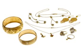 Konvolut Goldschmuck 47.35g 585/- Gelbgold