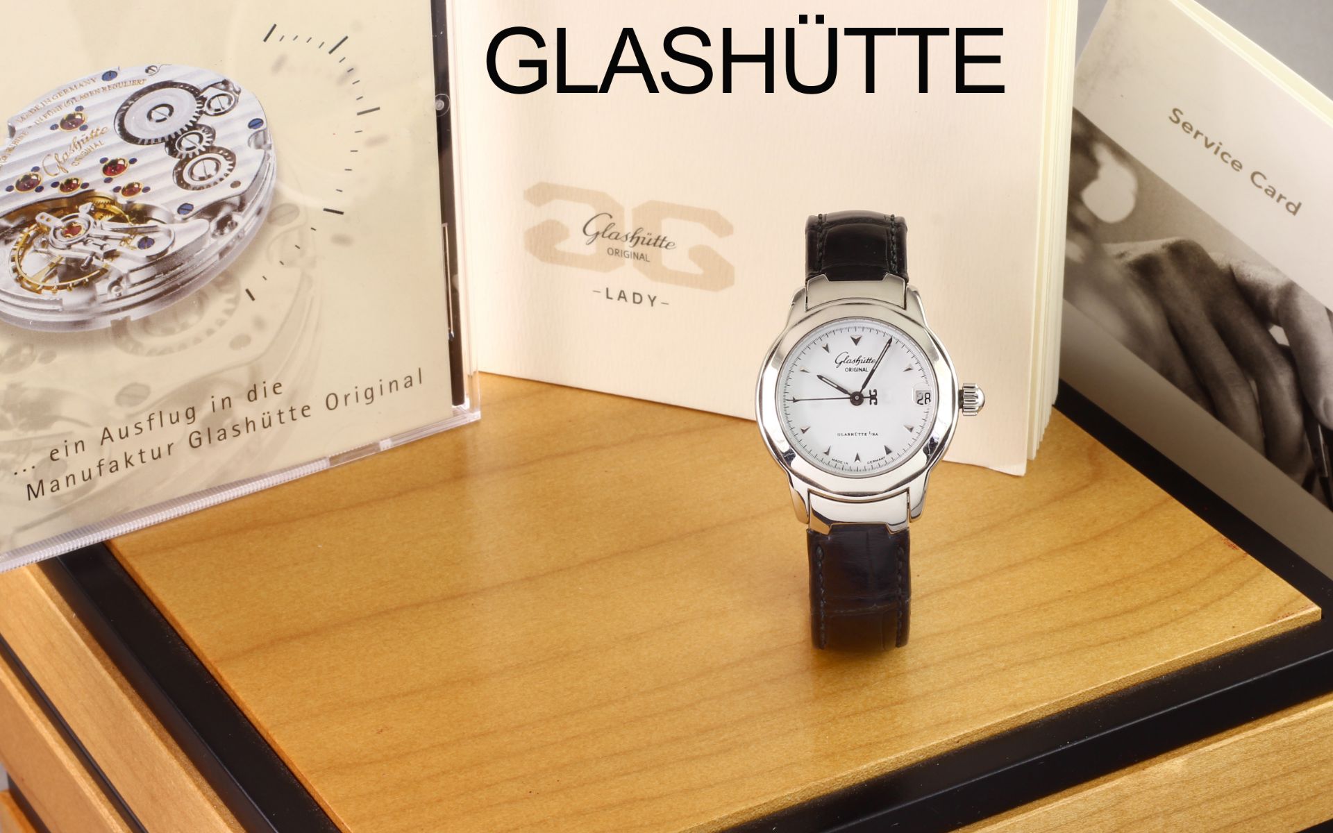 Glashuette Original Lady Sport Ref. 11033414104 Automatik Edelstahl. mit Box und mit Papiere