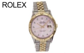 Rolex Datejust Ref. 16263 Automatik 750/- Gelbgold/Edelstahl. ohne Box und ohne Papiere