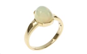 Ring 3.18g 585/- Gelbgold mit Opal. Ringgrousse ca. 53