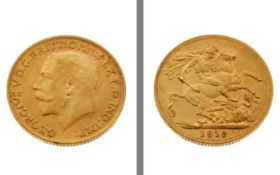 Goldmuenze Sovereign 7.98g 900/- Gelbgold 1912