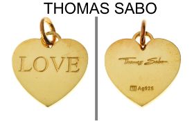 Thomas Sabo Anhaenger Love 3.18g 925/- Silber vergoldet