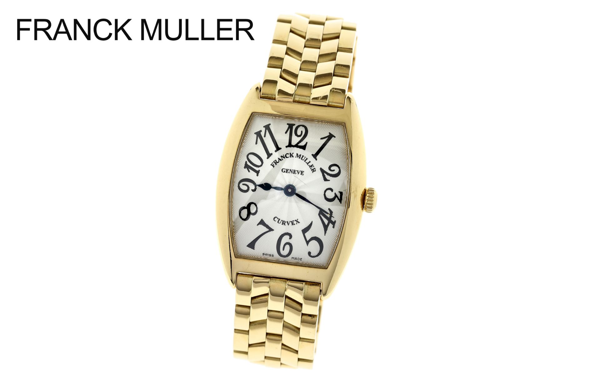 Franck Muller Geneve Curvex 100.77g Quarz 750/- Gelbgold. ohne Box und ohne Papiere