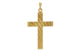 Anhaenger Kreuz 1.33g 585/- Gelbgold