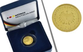 Goldmuenze 20 Euro Rueckkehr der Wildtiere - Kegelrobbe 2022 3.89g 999/- Gelbgold. mit Etui und Zert