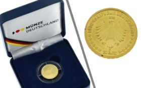 Goldmuenze 20 Euro Rueckkehr der Wildtiere - Steinbock 2023 3.89g 999/- Gelbgold. mit Etui und Zerti