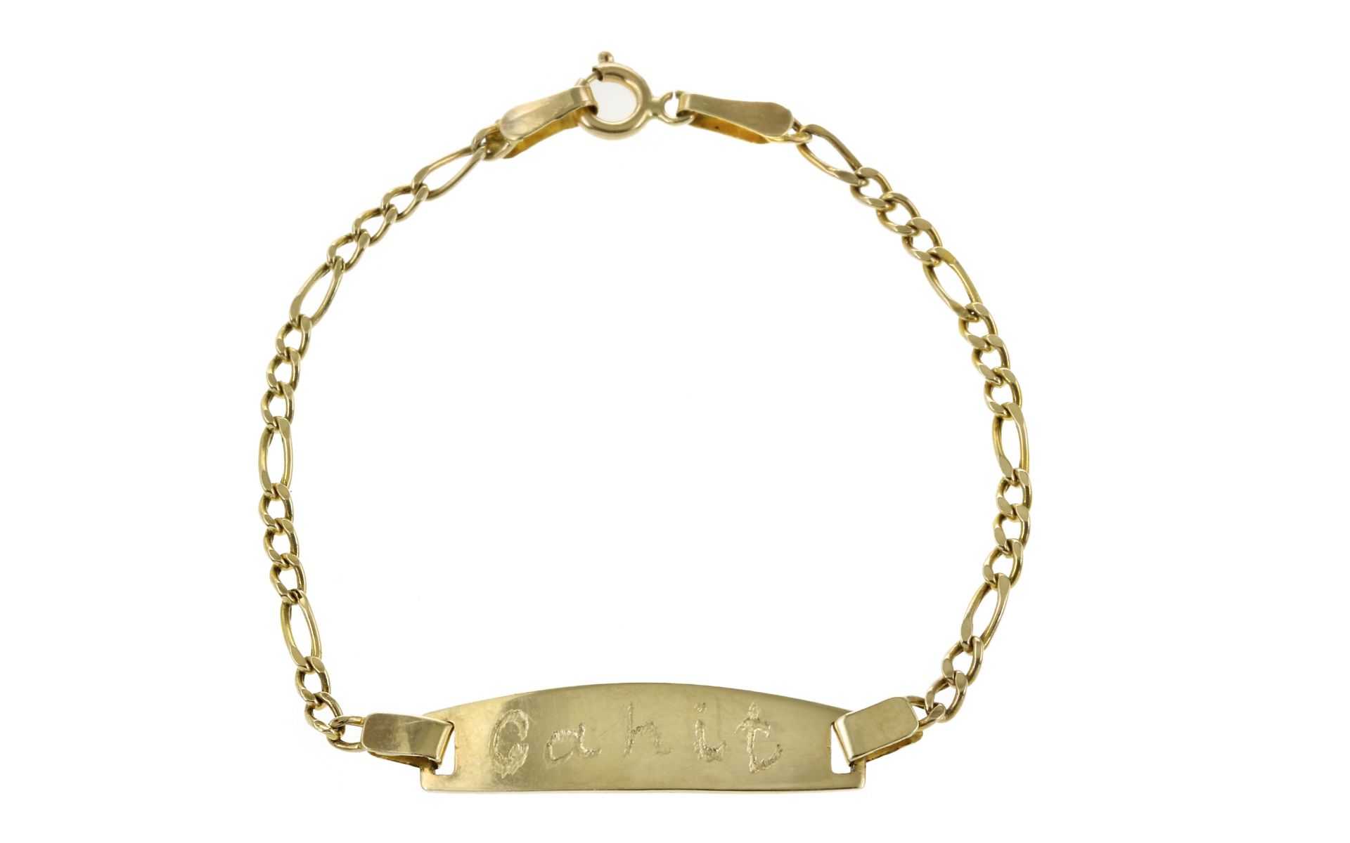 ID-Armband 1.82g 585/- Gelbgold mit Gravur