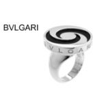 BVLGARI Ring 23.81g 750/- Weissgold mit Onyx. Ringgroesse ca. 50