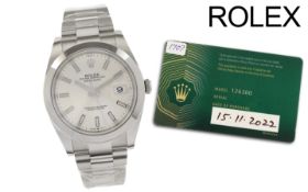 Rolex Datejust II Ref. 126300 Automatik Edelstahl. ohne Box und mit Papieren. Kaufdatum: 2022