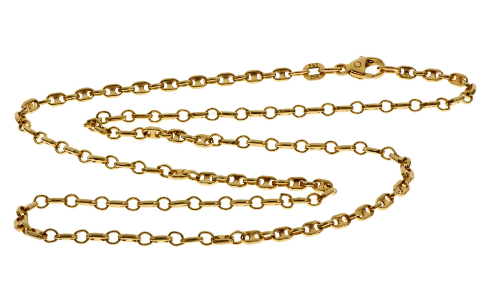 Kette 6.79g 585/- Gelbgold. Laenge ca. 41.50 cm