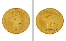 Goldmuenze 100 Dollars Australian Kangaroo 31.1g 999/- Gelbgold 2021