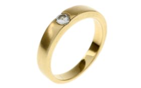 Ring 6.04g 585/- Gelbgold mit Diamant ca. 0.20 ct.. Ringgroesse ca. 60