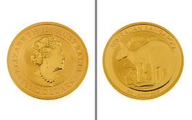 Goldmuenze 100 Dollars Australian Kangaroo 31.1g 999/- Gelbgold 2021