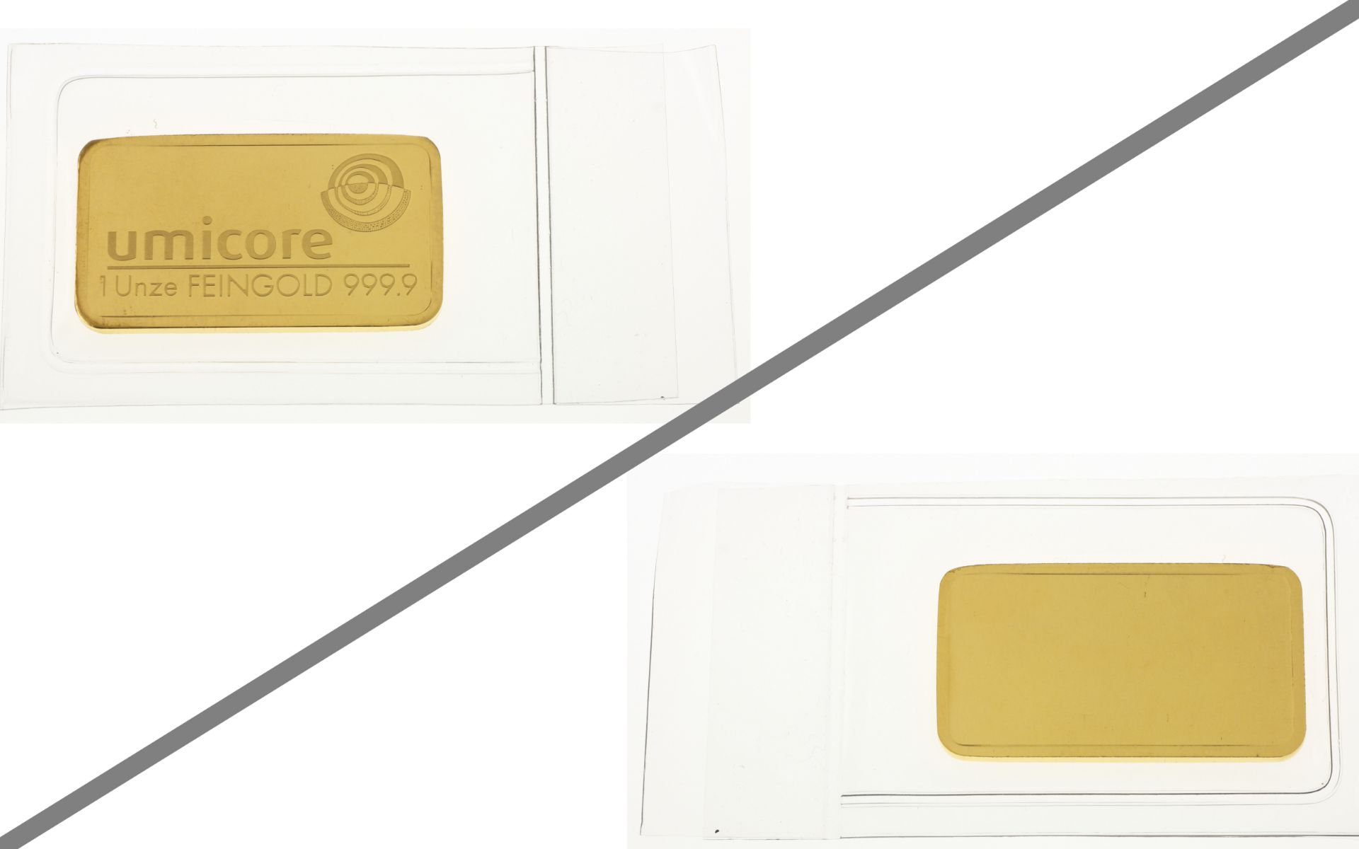 Goldbarren 1 Unze 31.1g 999/- Gelbgold Umicore