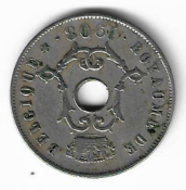 25 Centimes Royaume de Belgique 1908