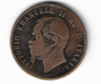 10 Centesimi 1863 Vittorio Emanuelle II RE Dâ€™ Italia