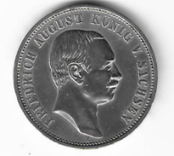 Deutsches Reich  3 Mark 1911 Friedrich August Koenig von Sachsen E