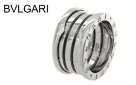 Bulgari Ring 11.52g 750/- Weissgold 3 Giri OB BZero1 AN191026/52. Ringgroesse ca. 52