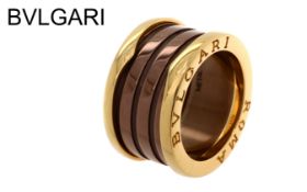 Bulgari Ring 9.65g 750/- Gelbgold Cer Bronzo BZero1 AN856887/51. Ringgroesse ca. 51