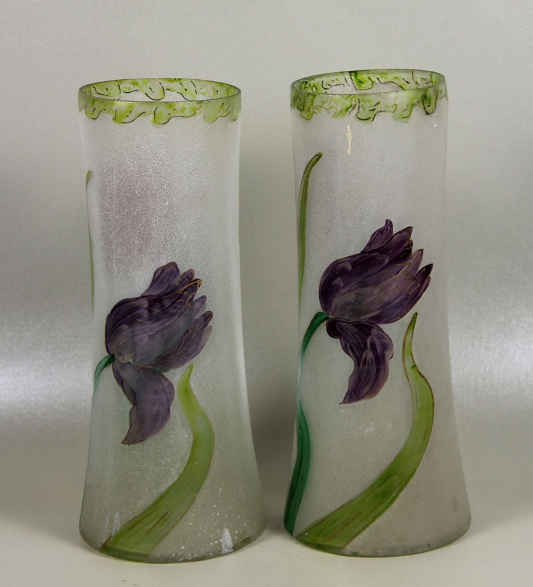 Paar Jugendstil-Vasen - Bild 2 aus 2