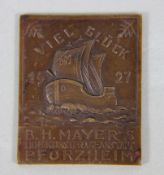 Plakette B. H. Mayer