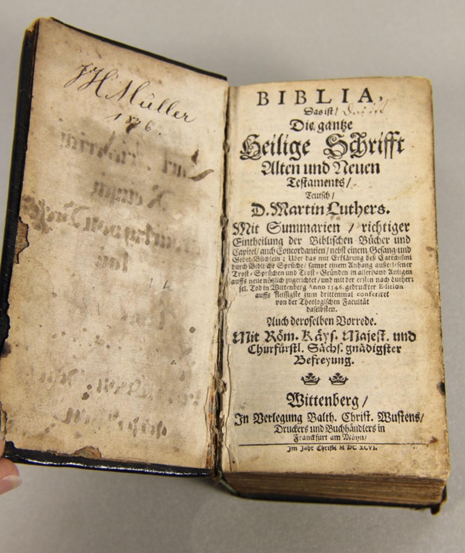 antike Luther-Bibel - Bild 2 aus 2