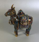 chines. Cloisonné-Esel