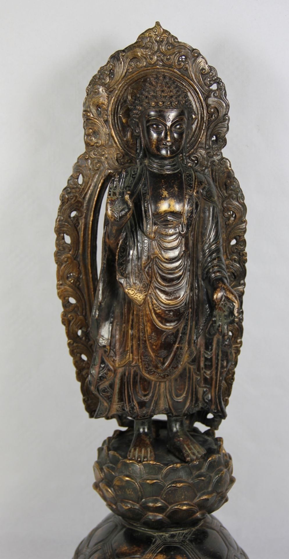 Bronze-Buddha auf Schildkröte - Image 4 of 7
