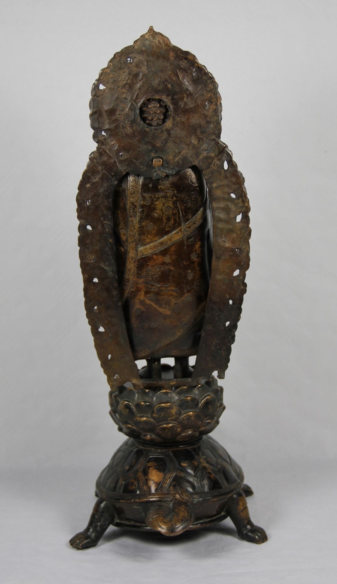 Bronze-Buddha auf Schildkröte - Image 6 of 7