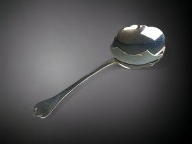 A sterling silver Art Nouveau style caddy spoon. Francis Howard ltd, Sheffield. 1959, Sheffield hall