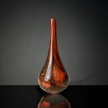 A SIGNED MTARFA, MALTA GLASS STEM BASE. HEIGHT - 19CM