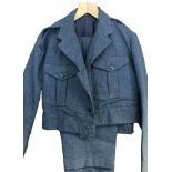 A 1966 RAF Woman's No2's Jacket & trousers. Jacket size 15.