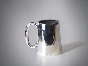 An Edwardian Solid silver christening mug. James Deakin & Sons. Sheffield 1904 hallmarks. Height 9