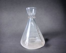 A STUART CRYSTAL WINE CARAFE. ORIGINAL DESIGN DERIVED FROM 19TH CENTURY LEATHER VESSELS. EXAMPLES