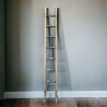 ANTIQUE PAIR OF LIBRARY STEPS / LADDER.