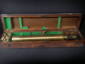 WWI CASED OTTWAY & CO (1917) BRASS GUN SIGHT.